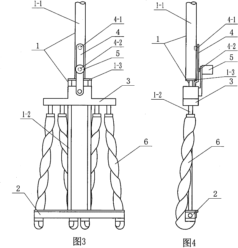 Wide transverse rod type dehydrating mop