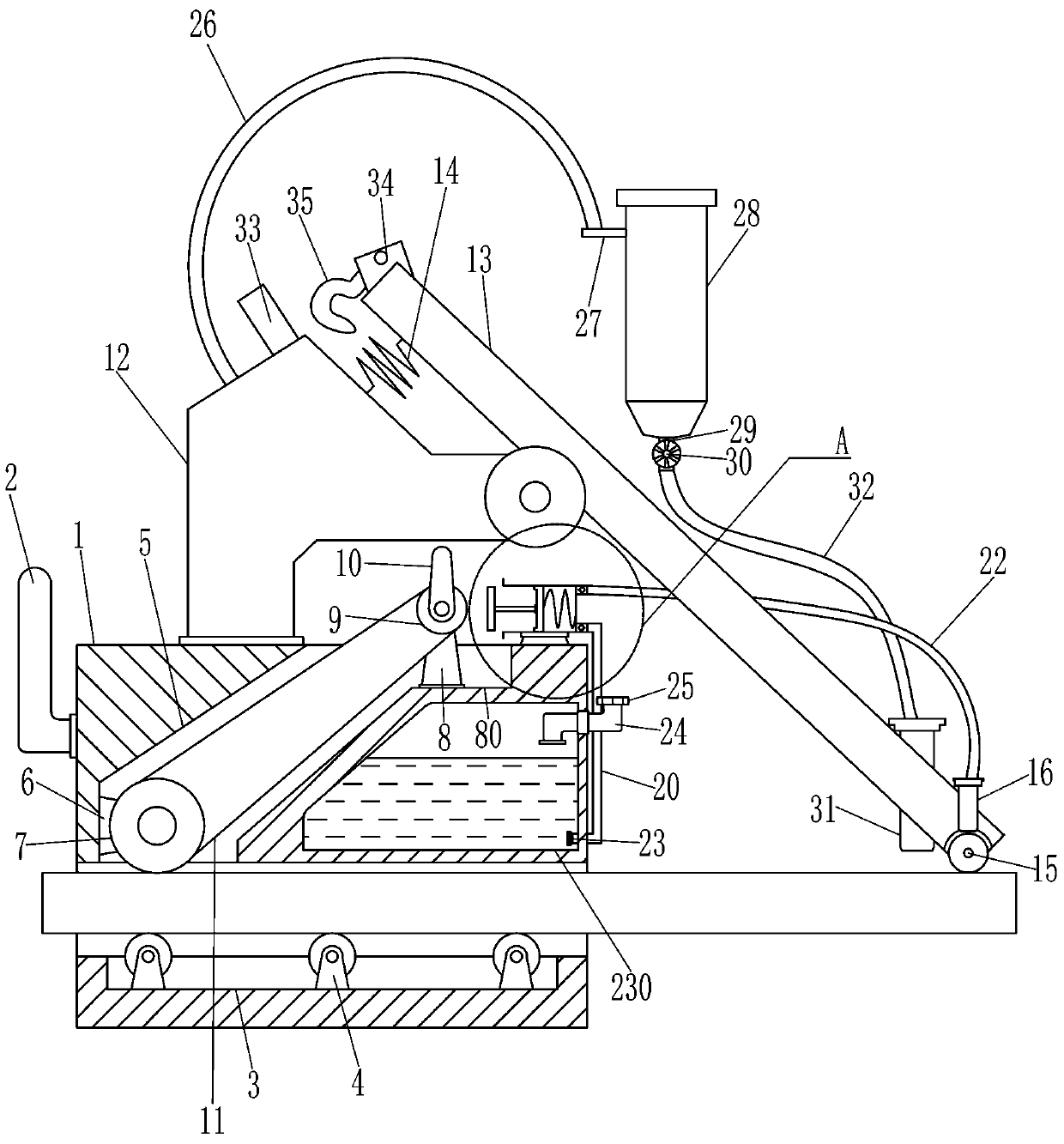 Wood board paint line equipment