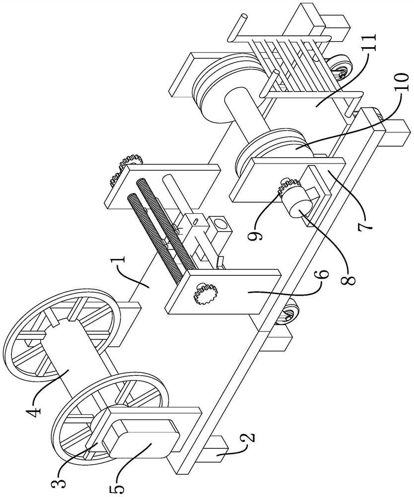 Cable shelf type winding device based on automation technology