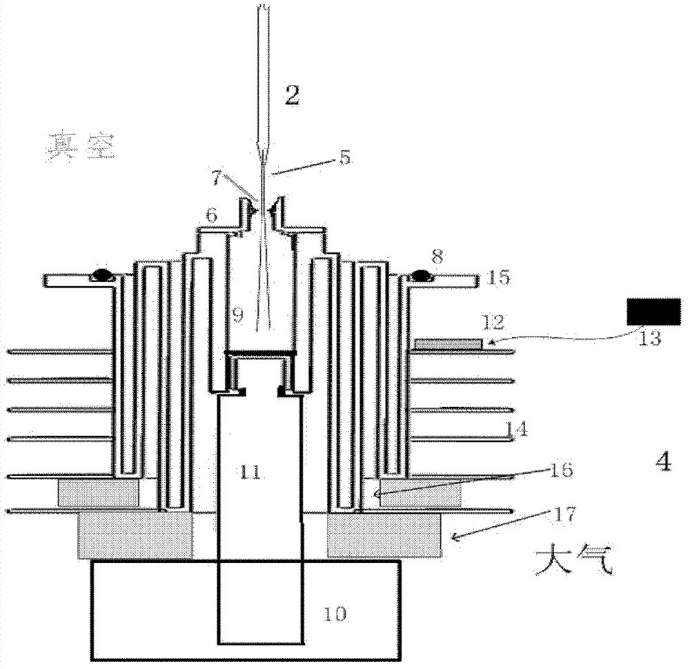 Vacuum liquid refrigeration sampling device