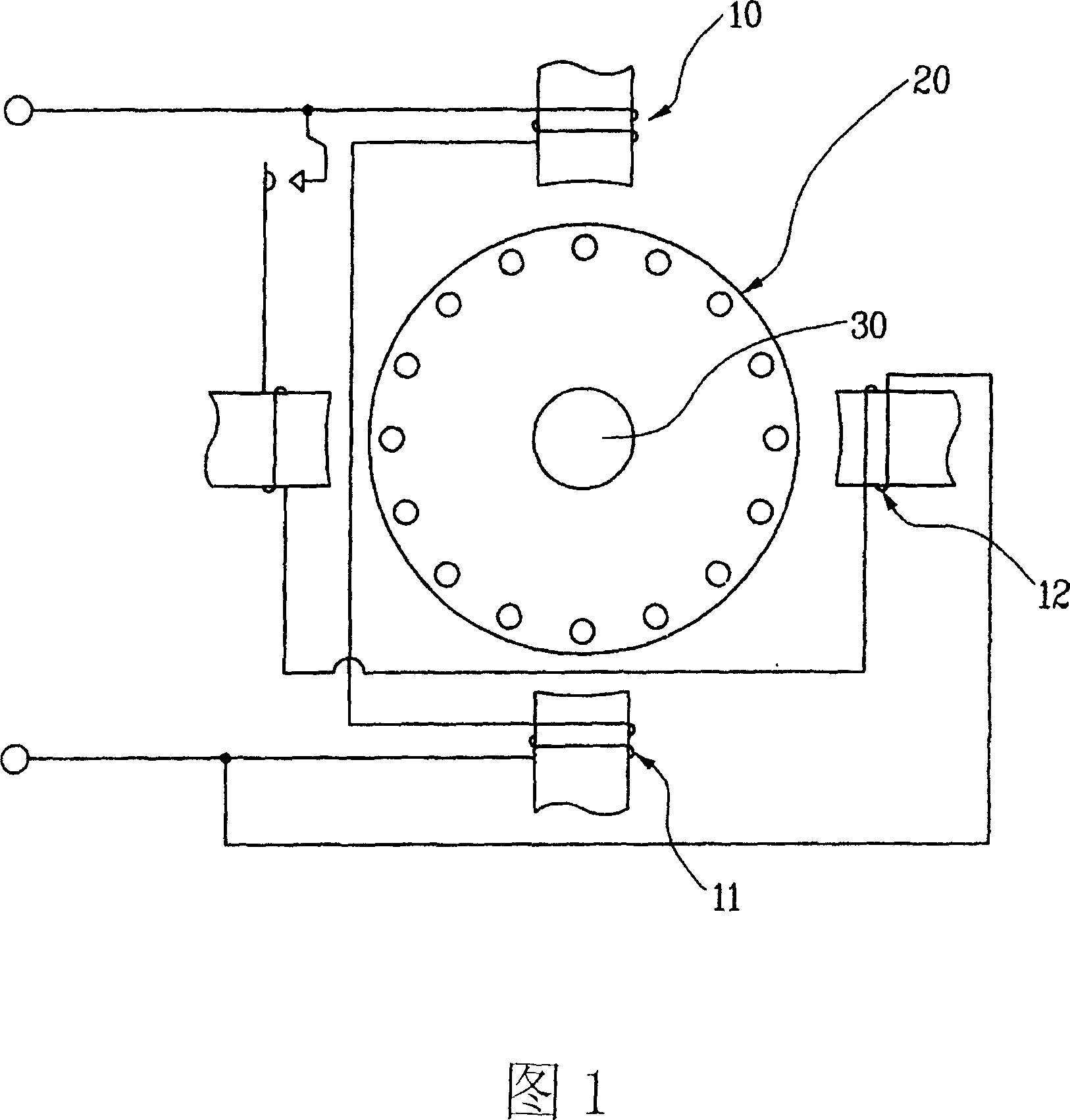 Centrifugal switch of split-phase motor