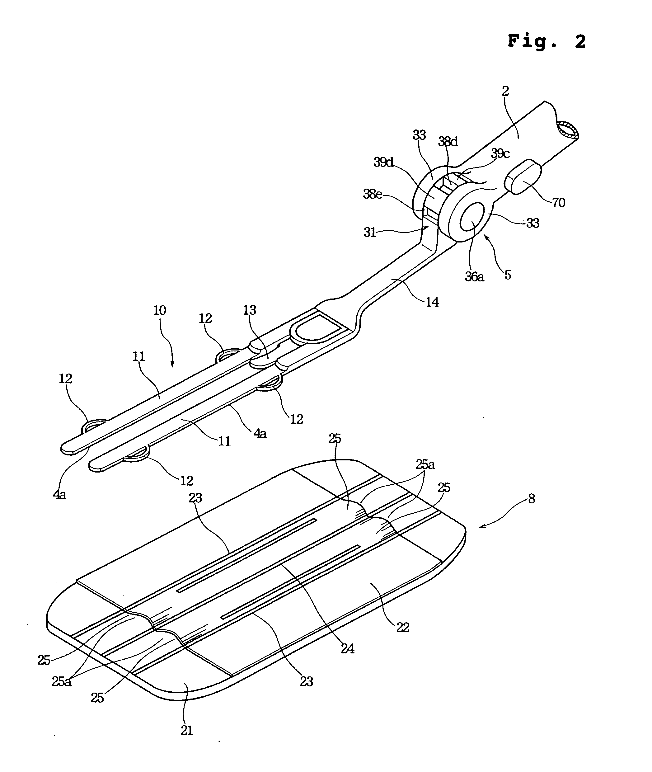 Holding device and cleaning tool with the holding device