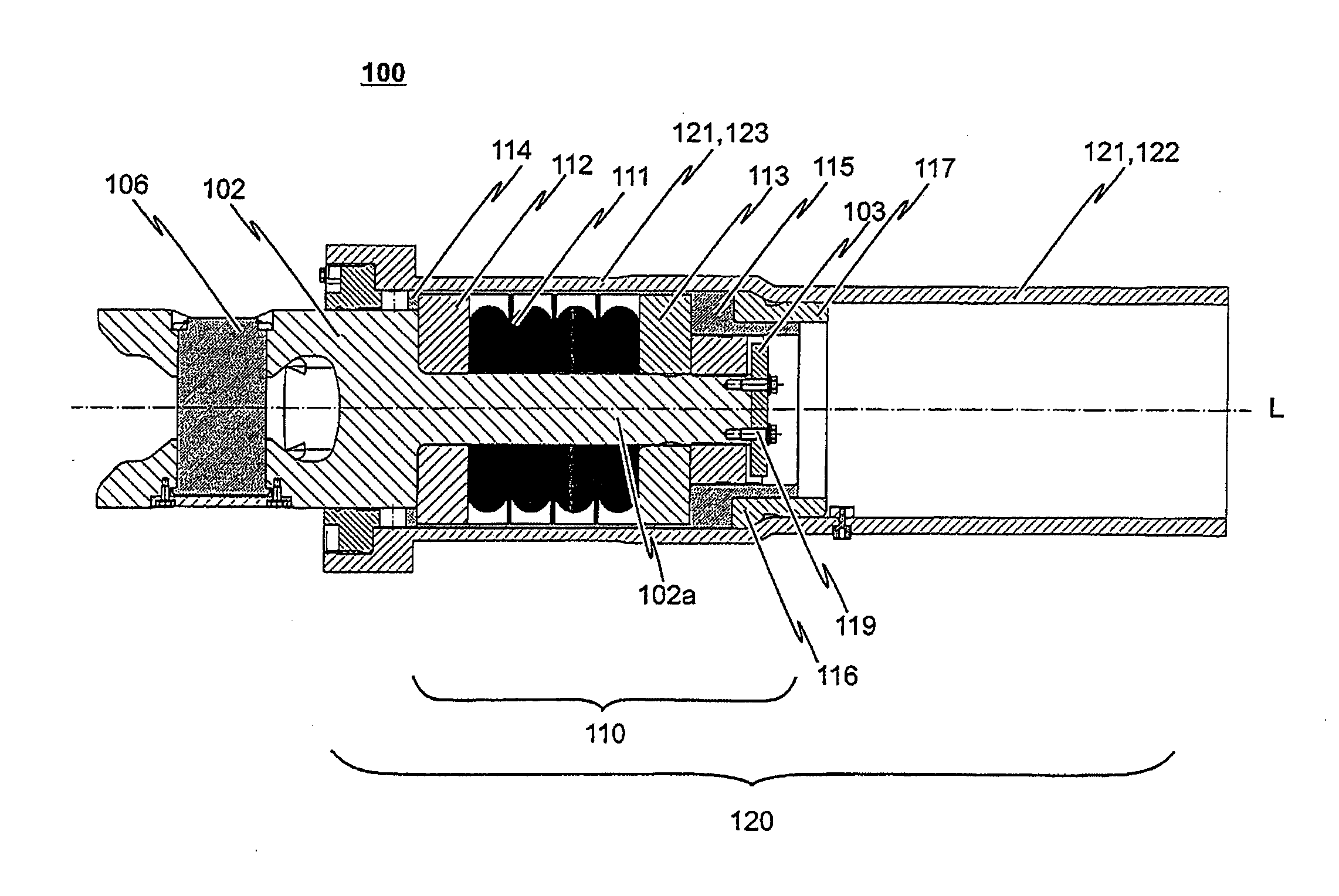 Energy-Absorbing Device Particularly For A Shock Absorber For A Track-Guided Vehicle