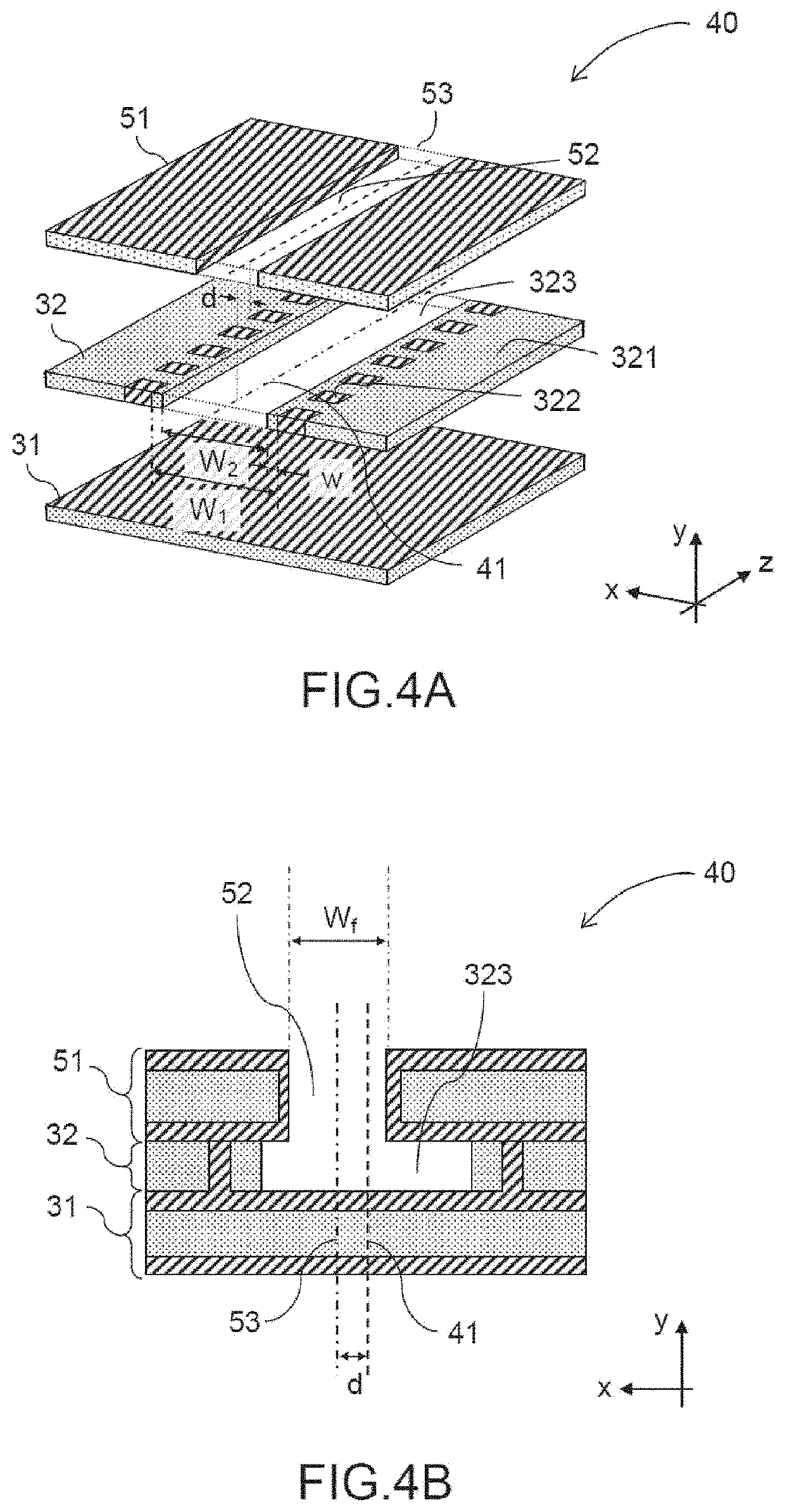 Leaky wave antenna in AFSIW technology