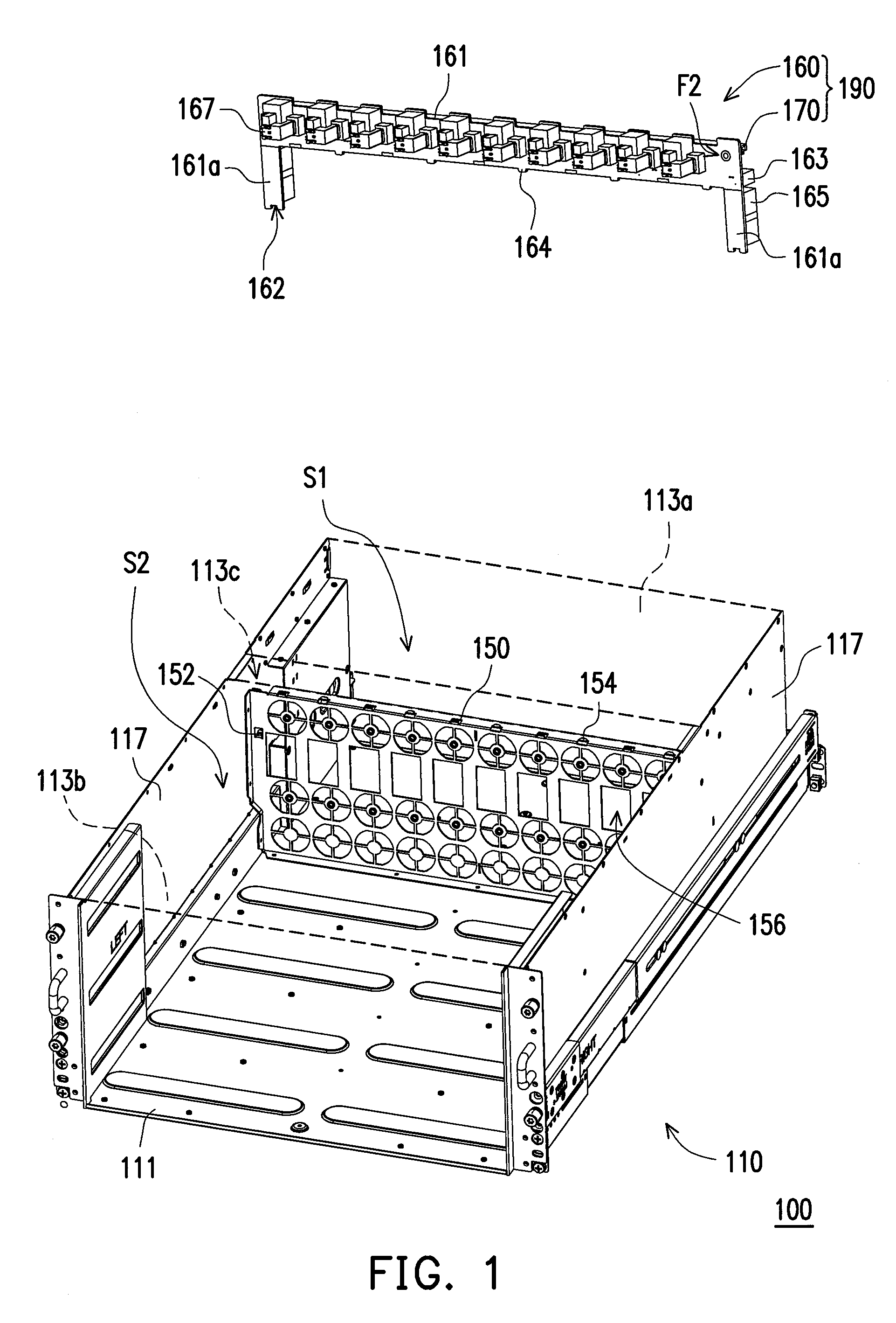 Layout structure of server chassis