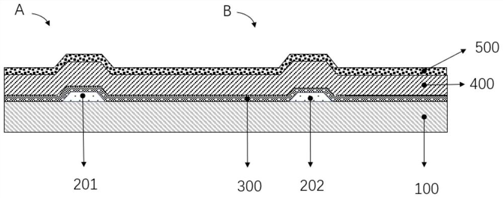 Photoinduction array substrate, preparation method thereof and display