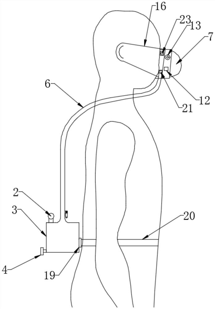 A fully pneumatic portable air purification system for mines