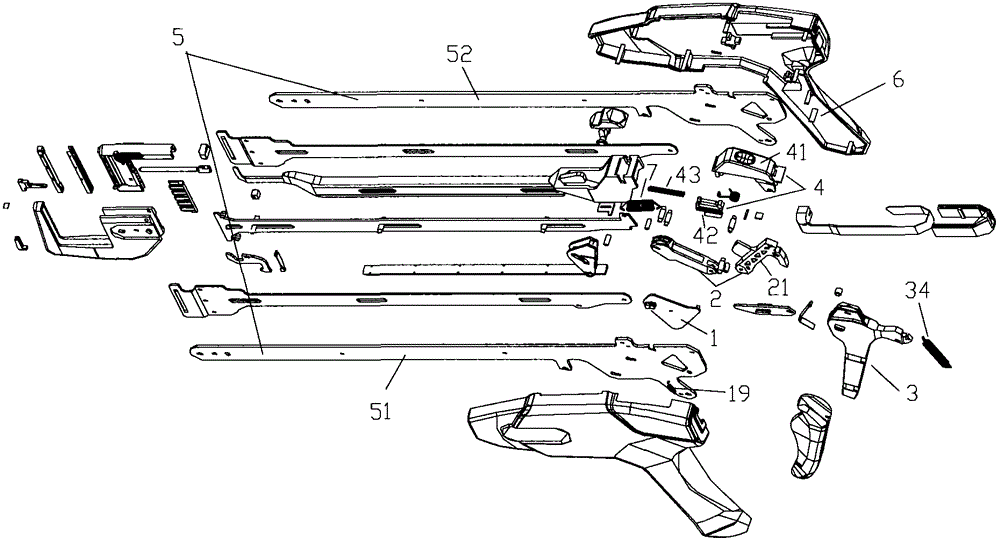 A stapler with a locking mechanism of a firing handle