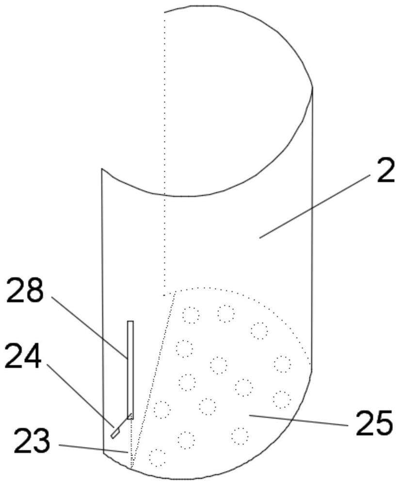 Chalk processing box suitable for being mounted on platform