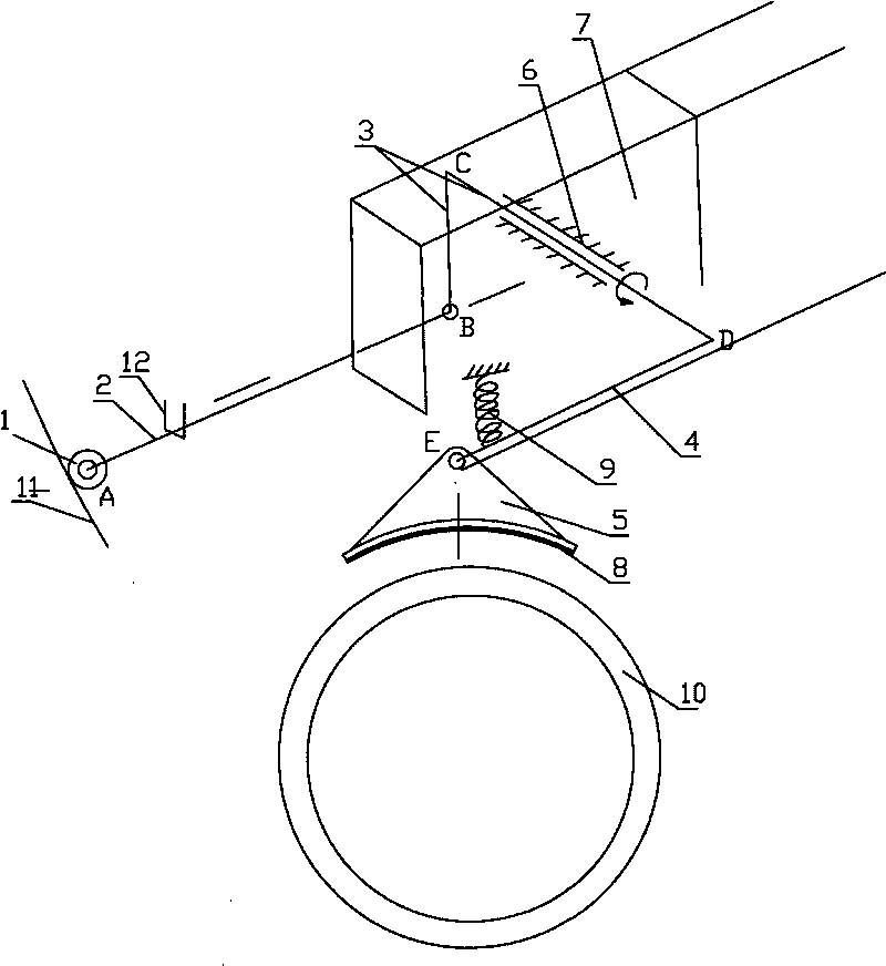 Device for cushioning automobile crash by tires