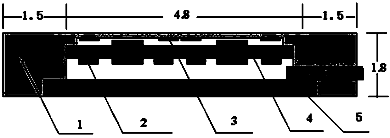 Embedded piezoresistive micro stress sensor