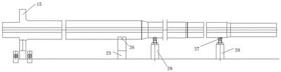 Machining process for marine propeller shaft with length of 22 metres and hollow middle