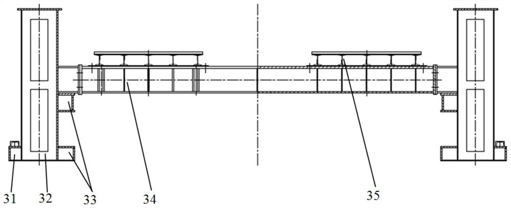 A mobile trestle with adjustable angle and horizontal adjustment