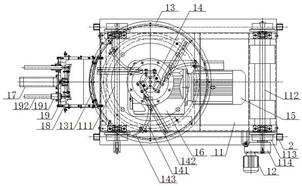 Centralized sand mixing device for cold core manufacturing and control method therefor