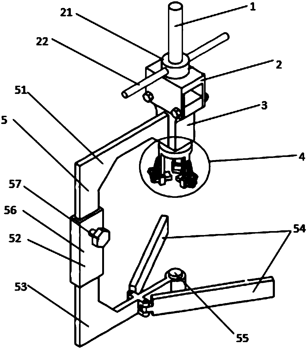Engine valve collet dismounting and mounting auxiliary tool