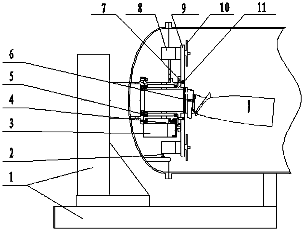 Combined rotary table welding device and vacuum chamber adopting combined rotary table welding device