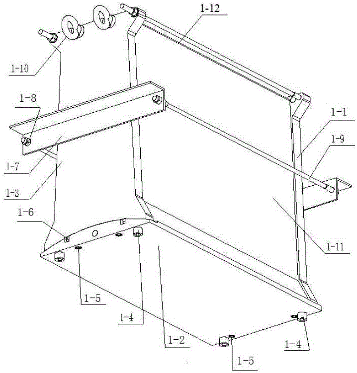 Box-shaped part molding mold with grid rib framework