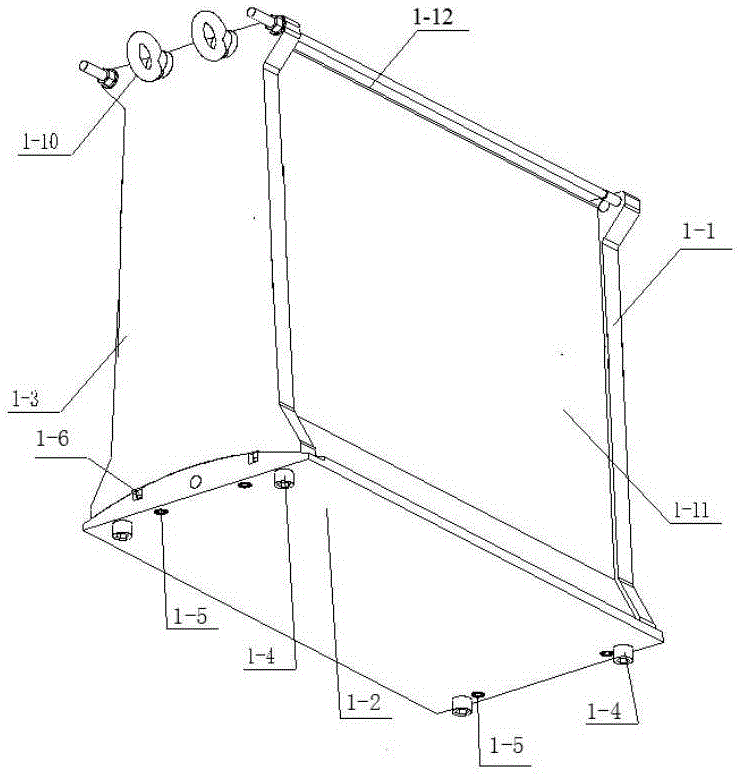 Box-shaped part molding mold with grid rib framework