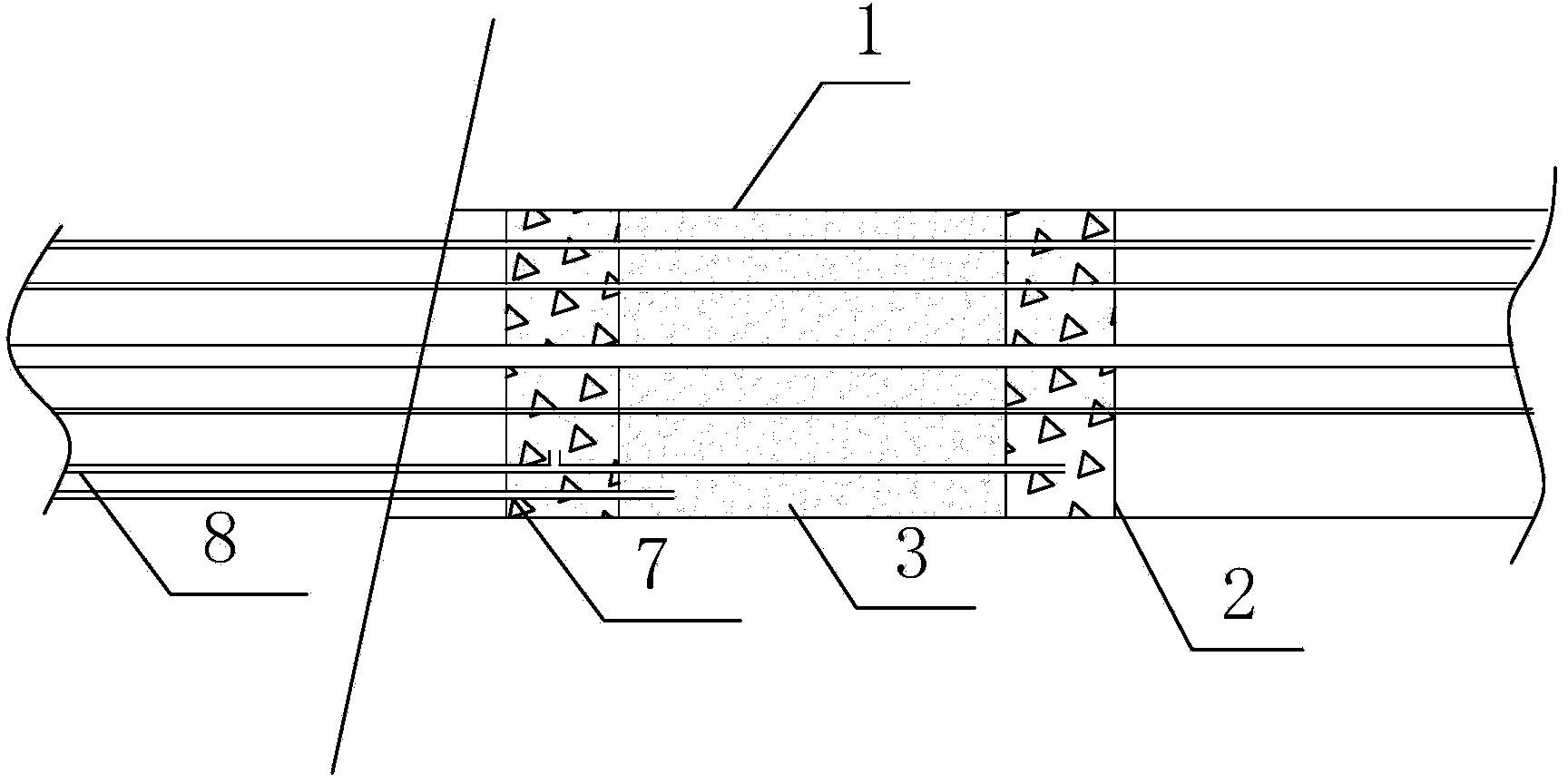 Gas pressure observation system for downstream drill hole in aqueous coal rock