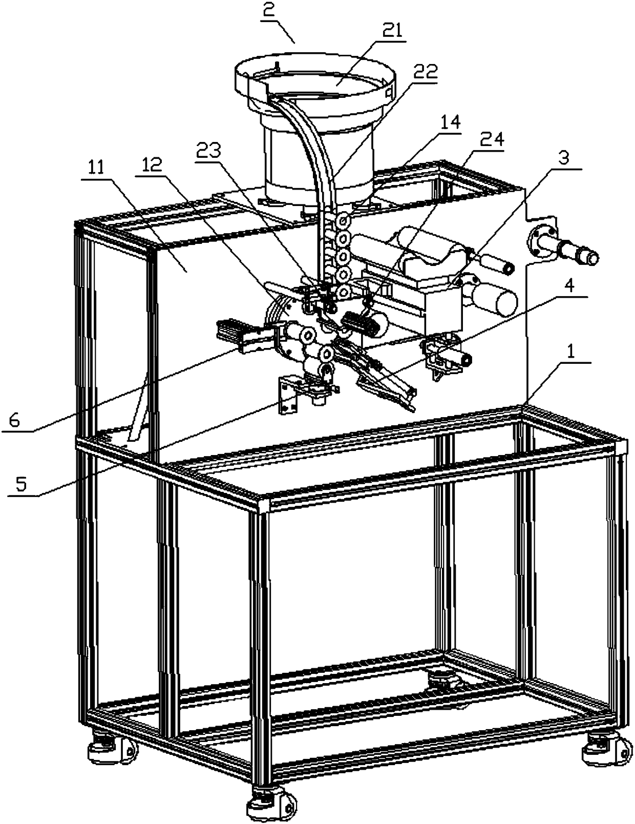 Automatic roll changing device of medical tape automatic winding machine