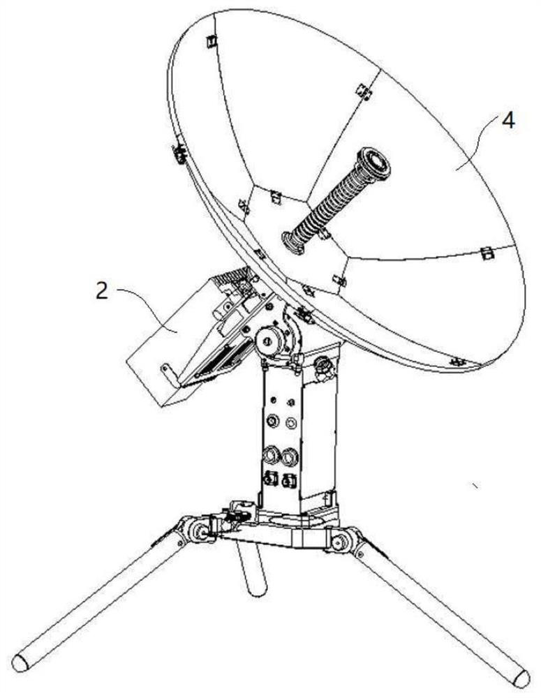 A fast switching kaku dual-band portable satellite earth station