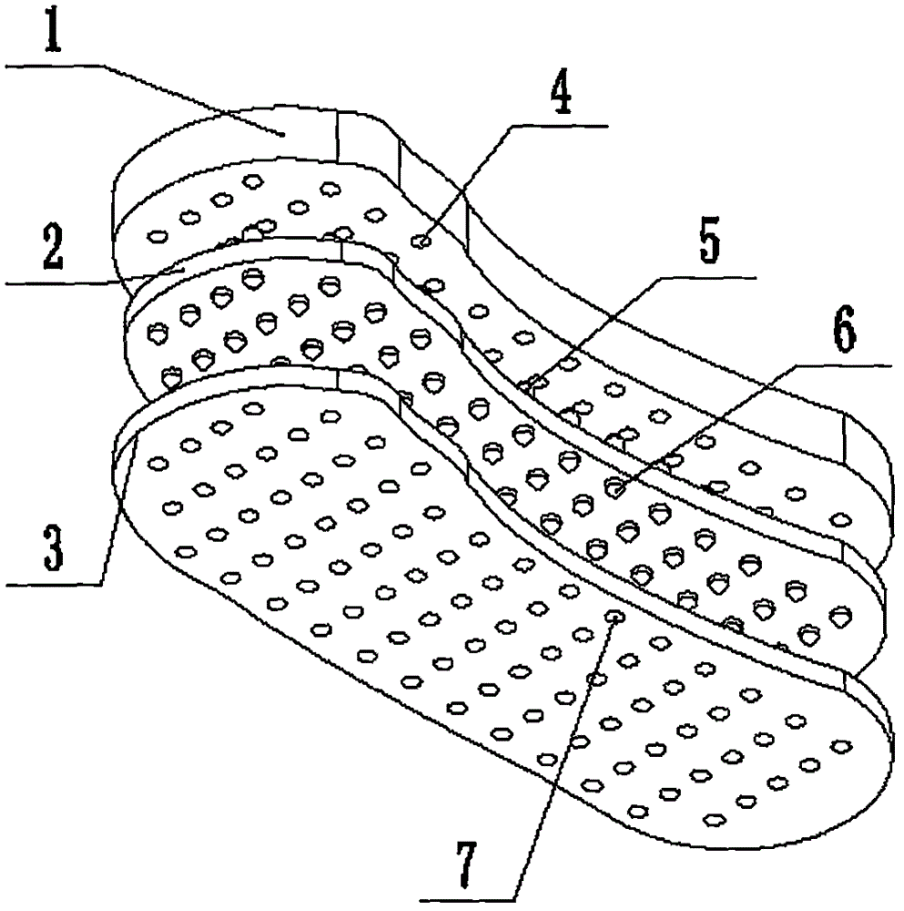 Dual-purpose anti-slip and shock reduction reinforcing shoe soles ...