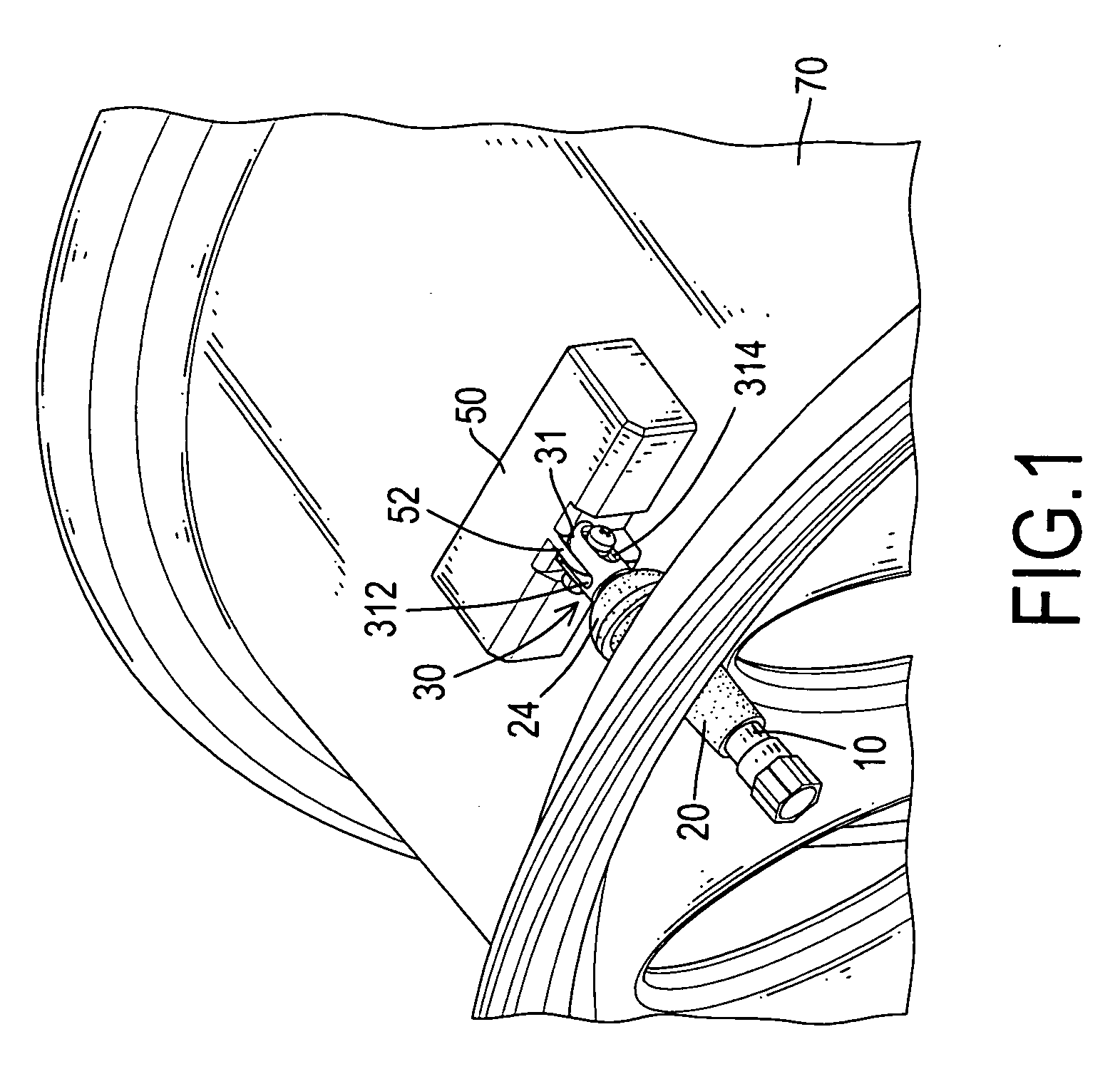 Valve stem assembly for tire pressure detecting systems