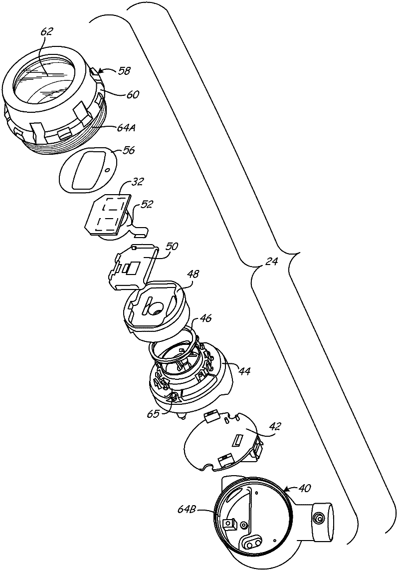 Capacitive touch interface assembly