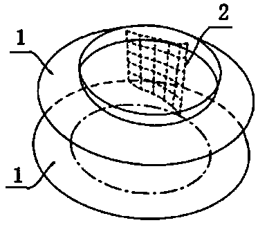 Carbon fiber three-dimensional flow centrifugal fan impeller and molding method thereof