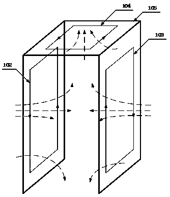 A coil structure for a pass-through detector and a detector composed of the same