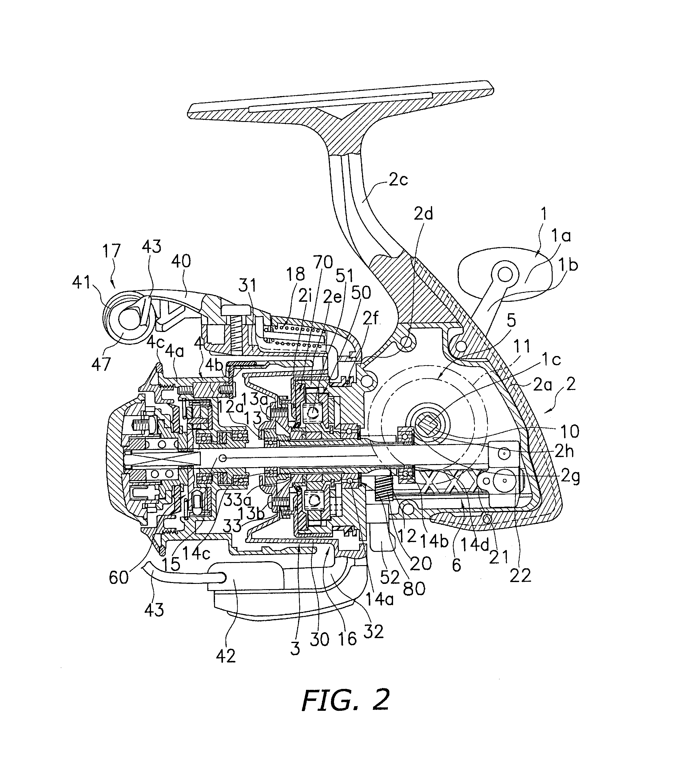 Spinning reel waterproofing member and spinning reel using the same