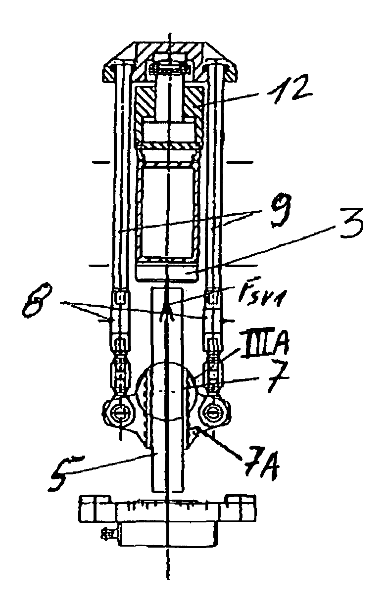 Testing apparatus for compression and shear testing of a test component such as a curved aircraft component