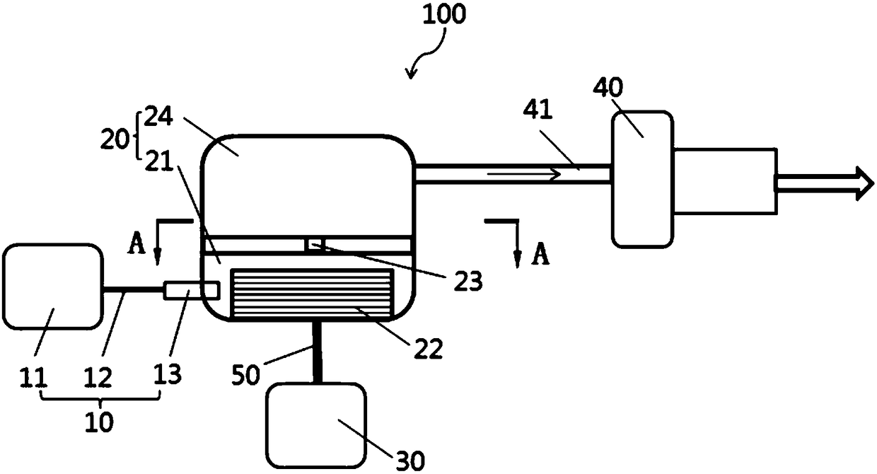 Online gas making cracking device for methyl alcohol