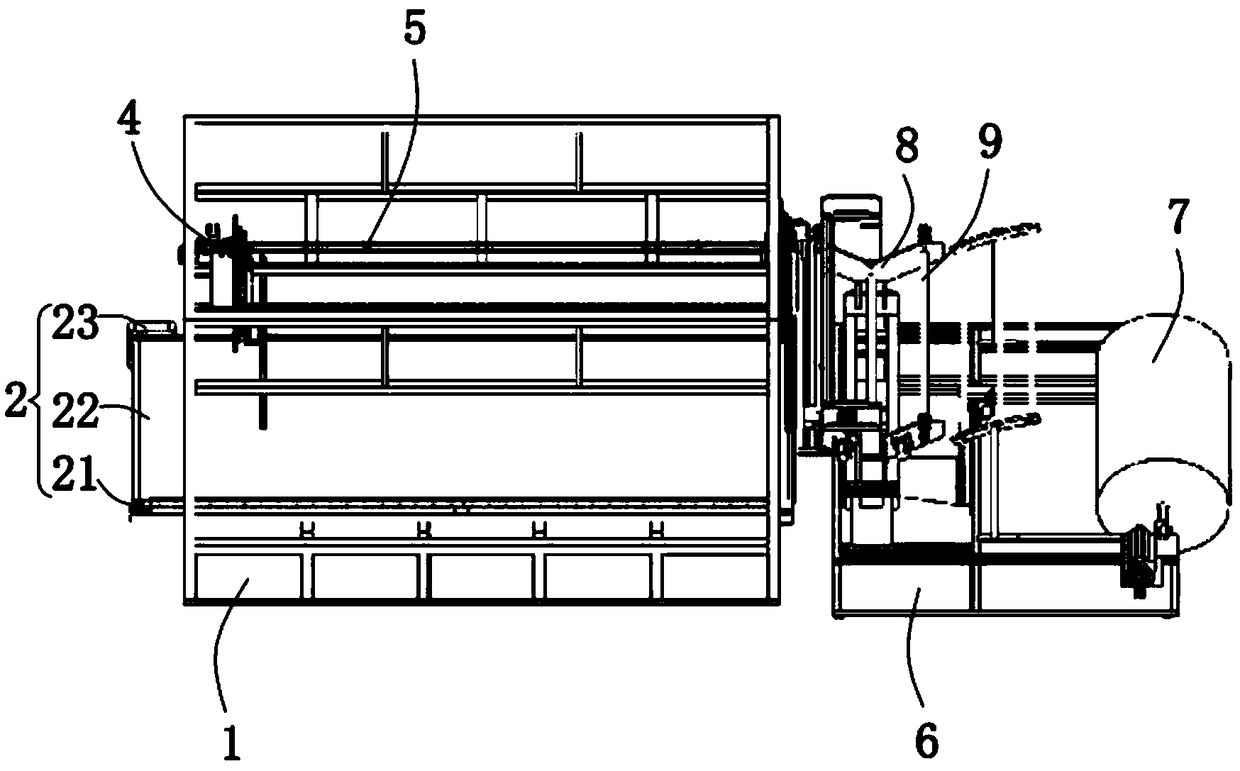 Cropping machine used for artificial plush cloth