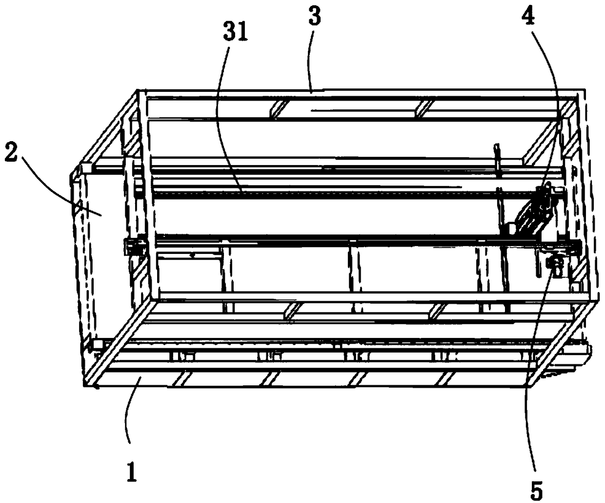 Cropping machine used for artificial plush cloth