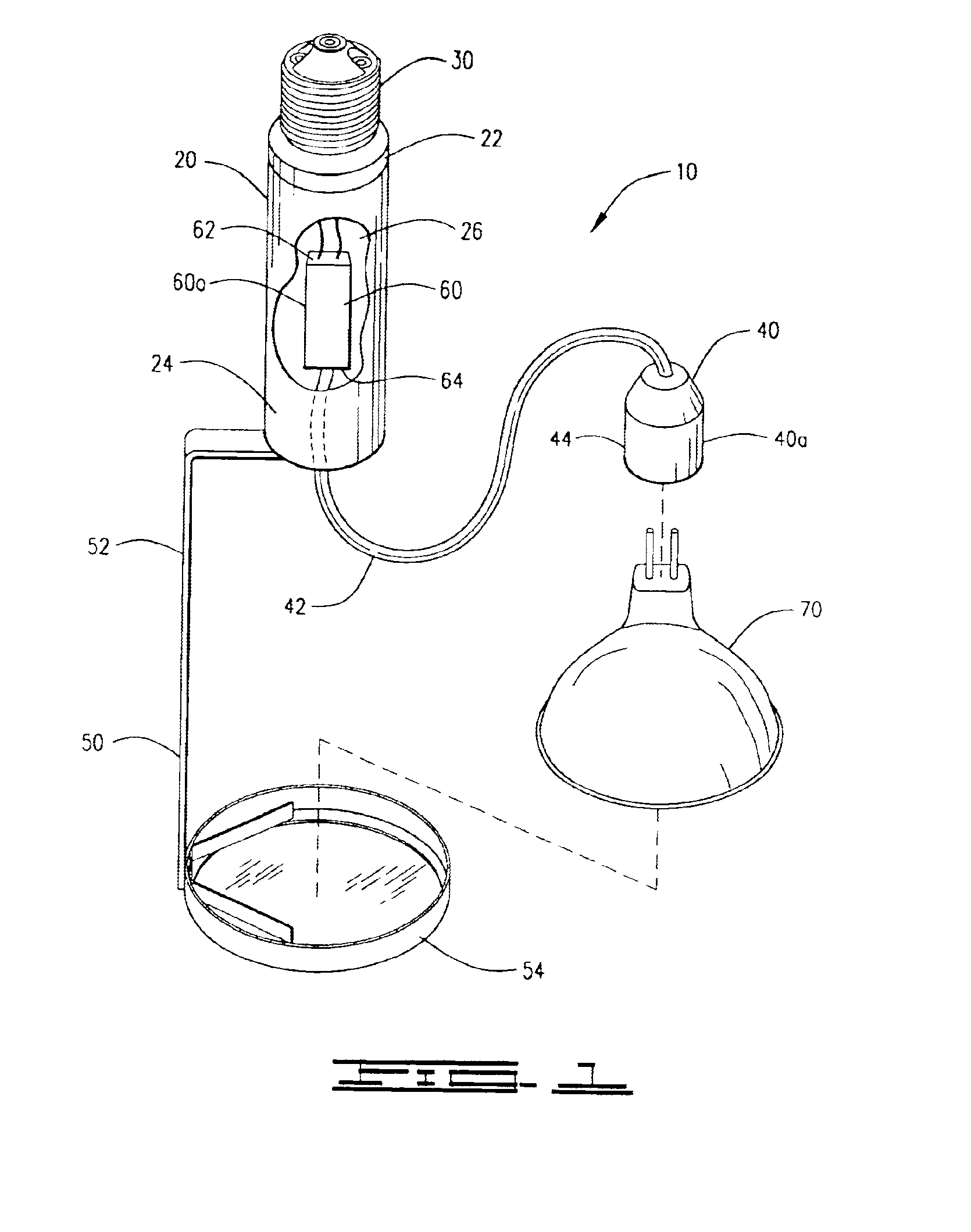 120 volt to 12 volt MR16 adapter