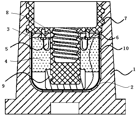 Wireless temperature measurement insulation plug of cable head, and working method thereof