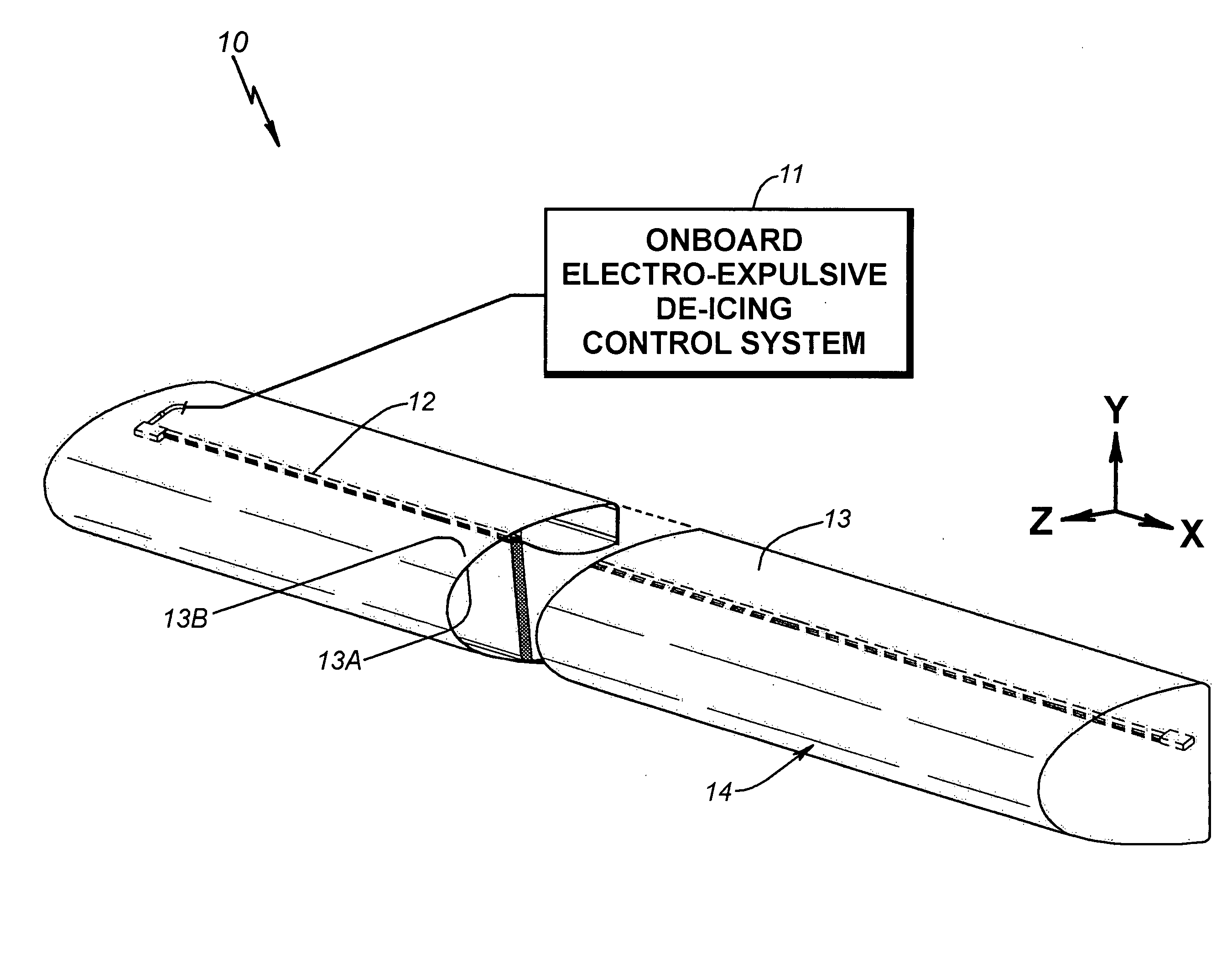 Electro-expulsive de-icing system for aircraft and other applications
