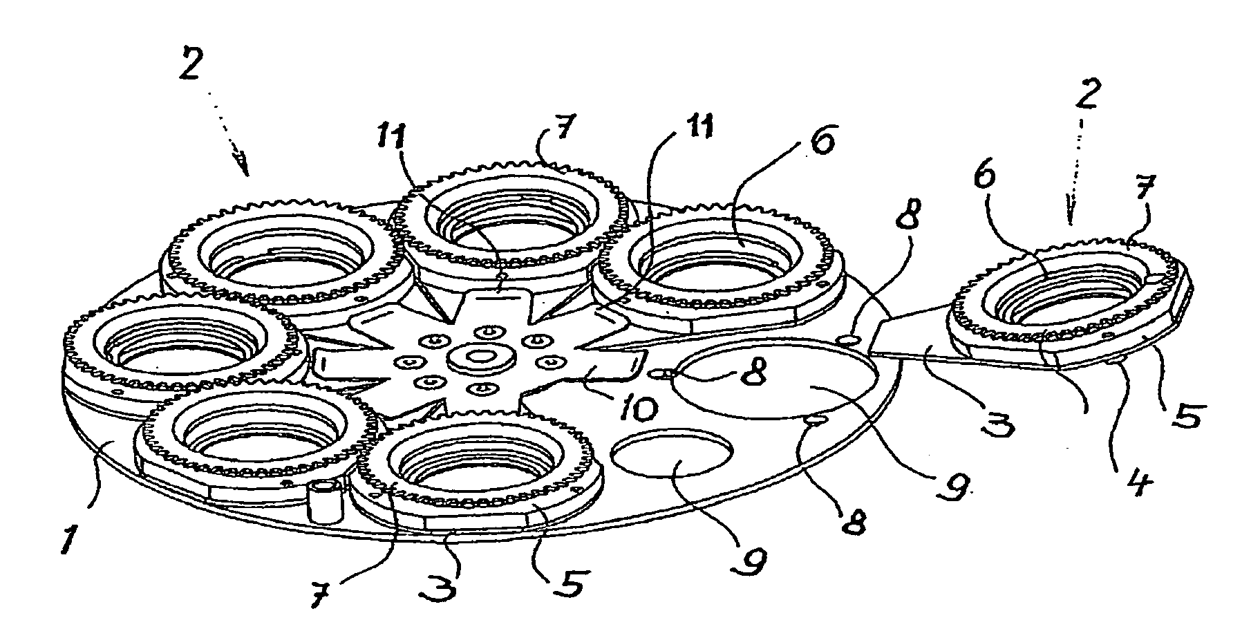 Magnetic quick-change gobo changer system