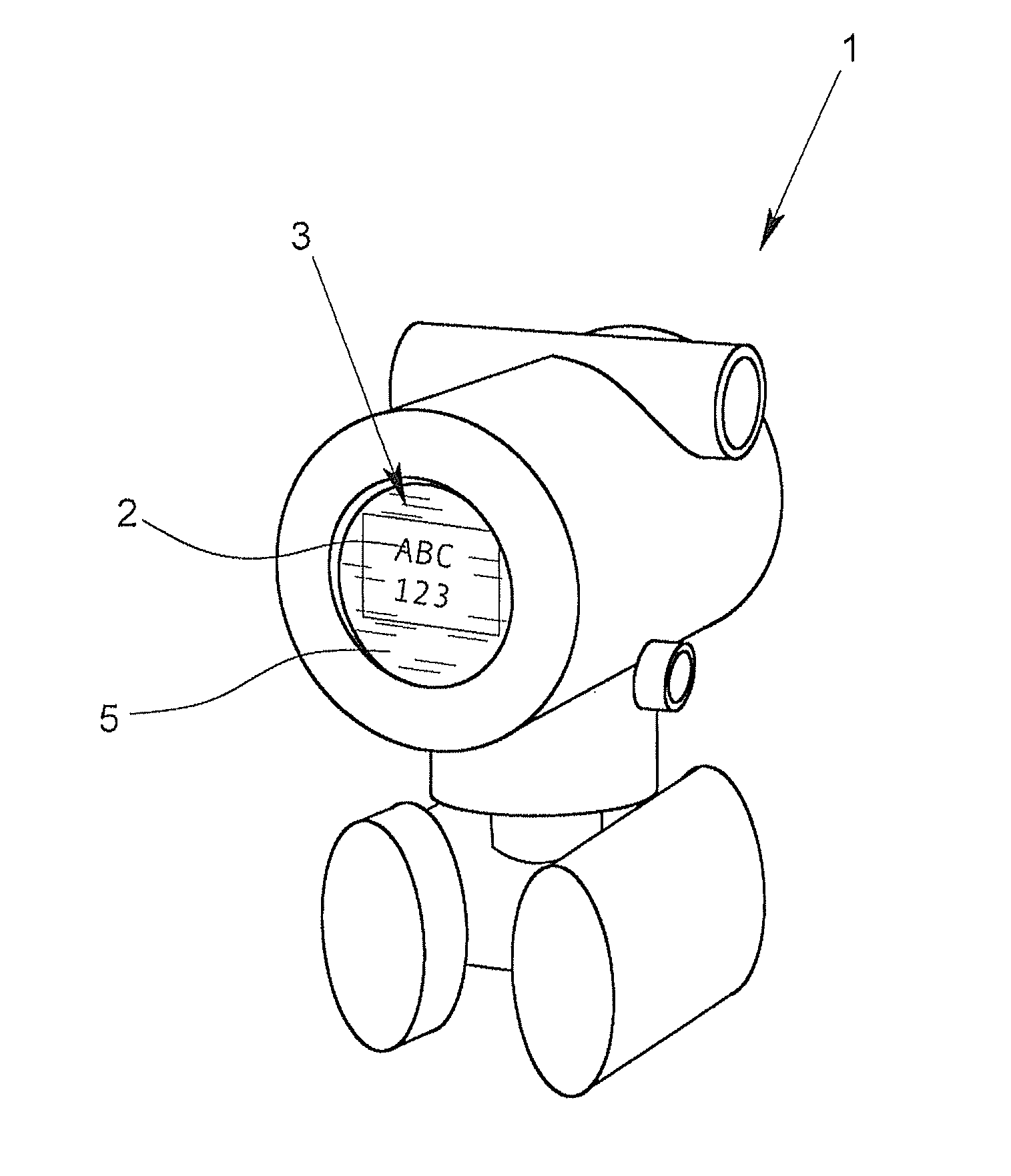 Measuring Instrument Housing with a Display Panel