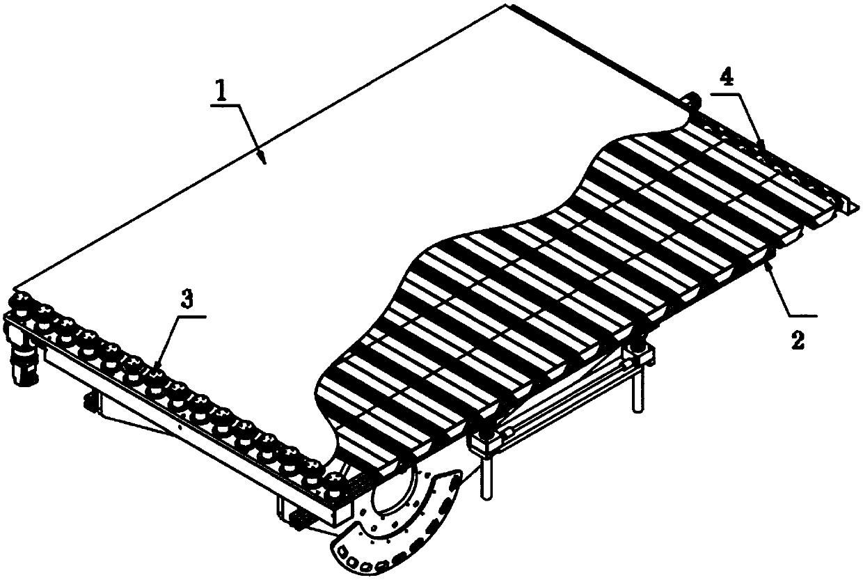 Air floating type glass conveying device