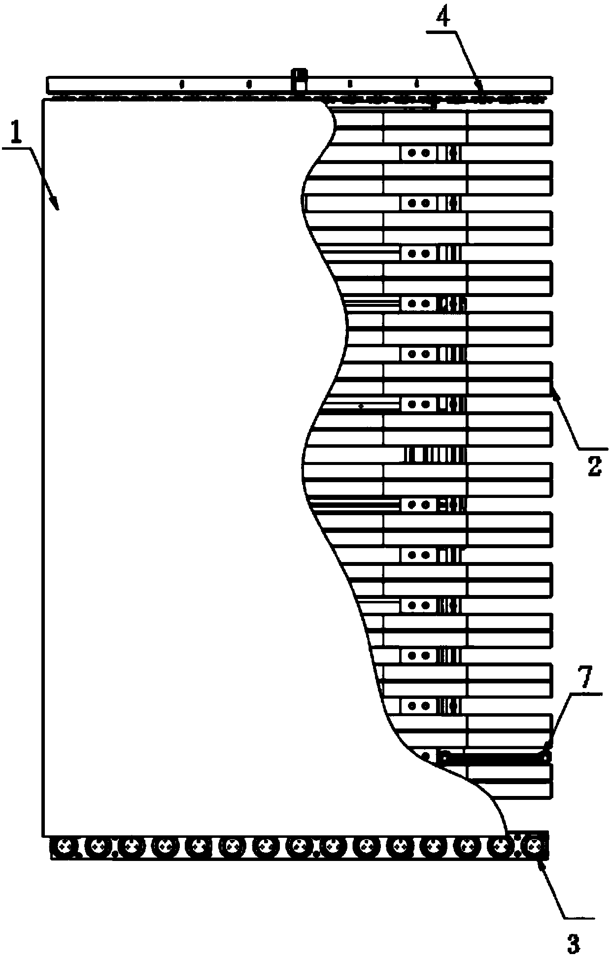 Air floating type glass conveying device