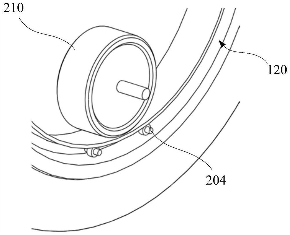Hollow wheel device and walking tool