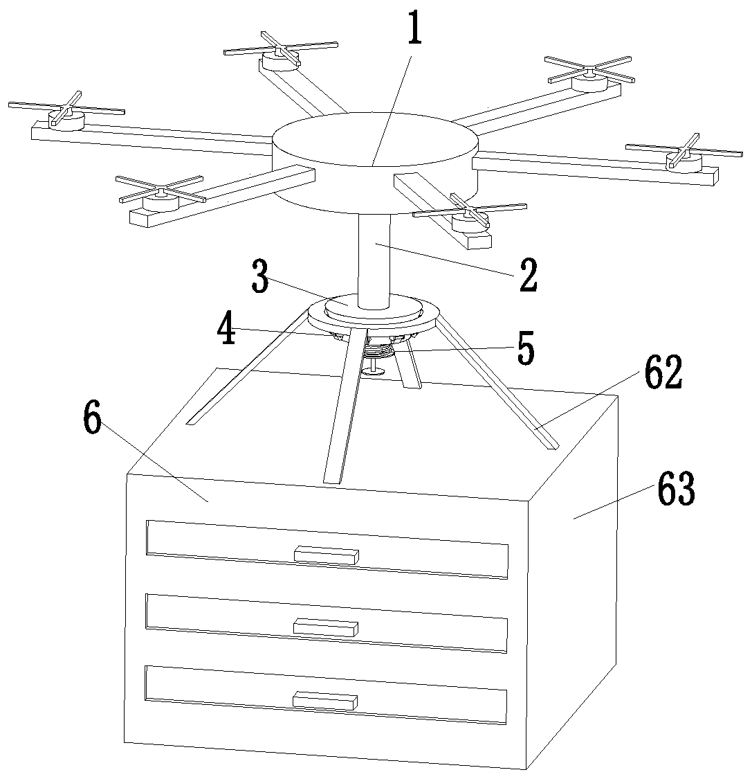 Cantilever type agricultural transportation unmanned aerial vehicle