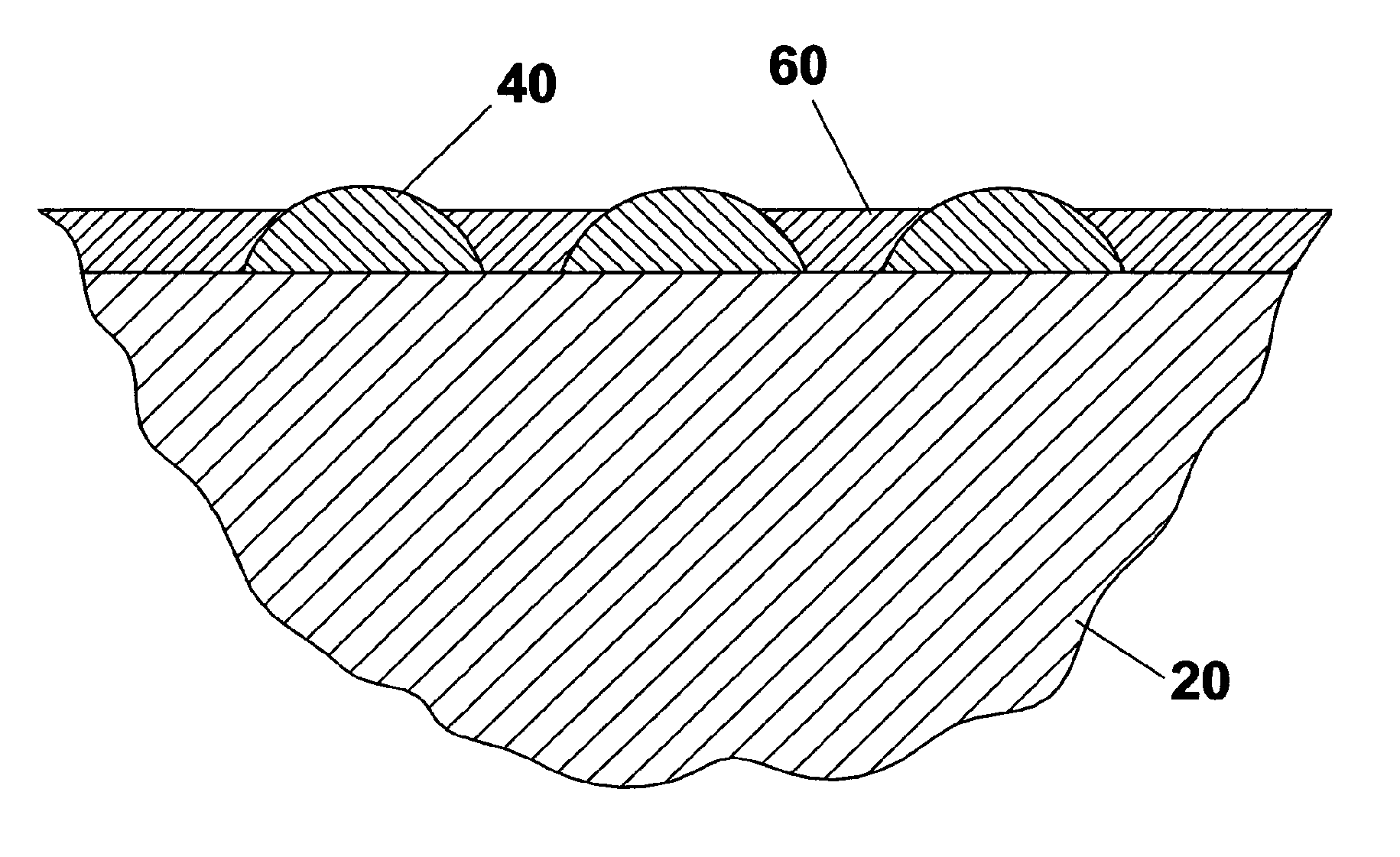 Continuous or discrete metallization layer on a ceramic substrate