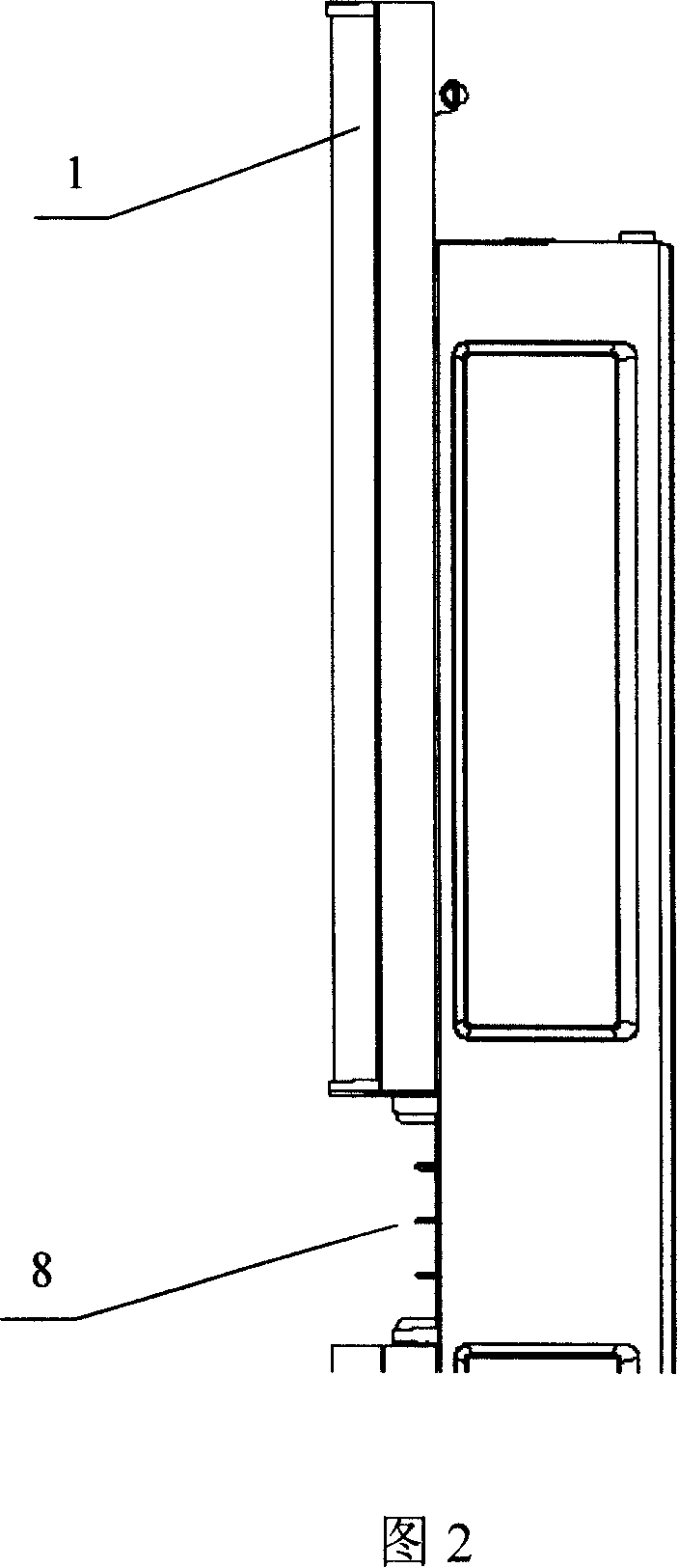 Automatic door structure of air conditioner wind outlet