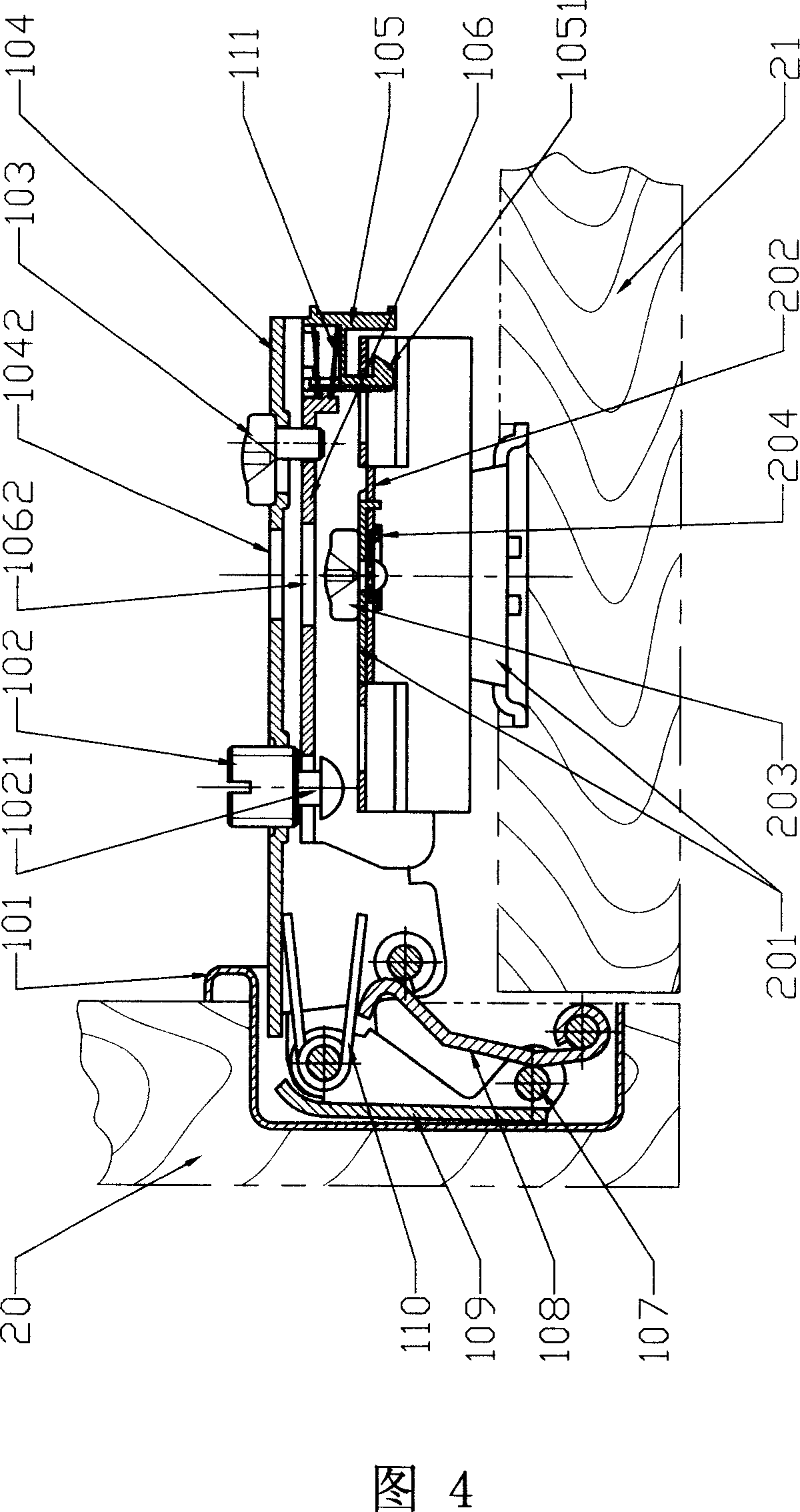 Hinge for mounting furniture door