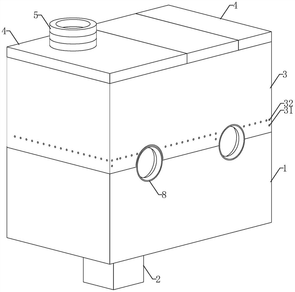 Split type municipal well and construction method thereof