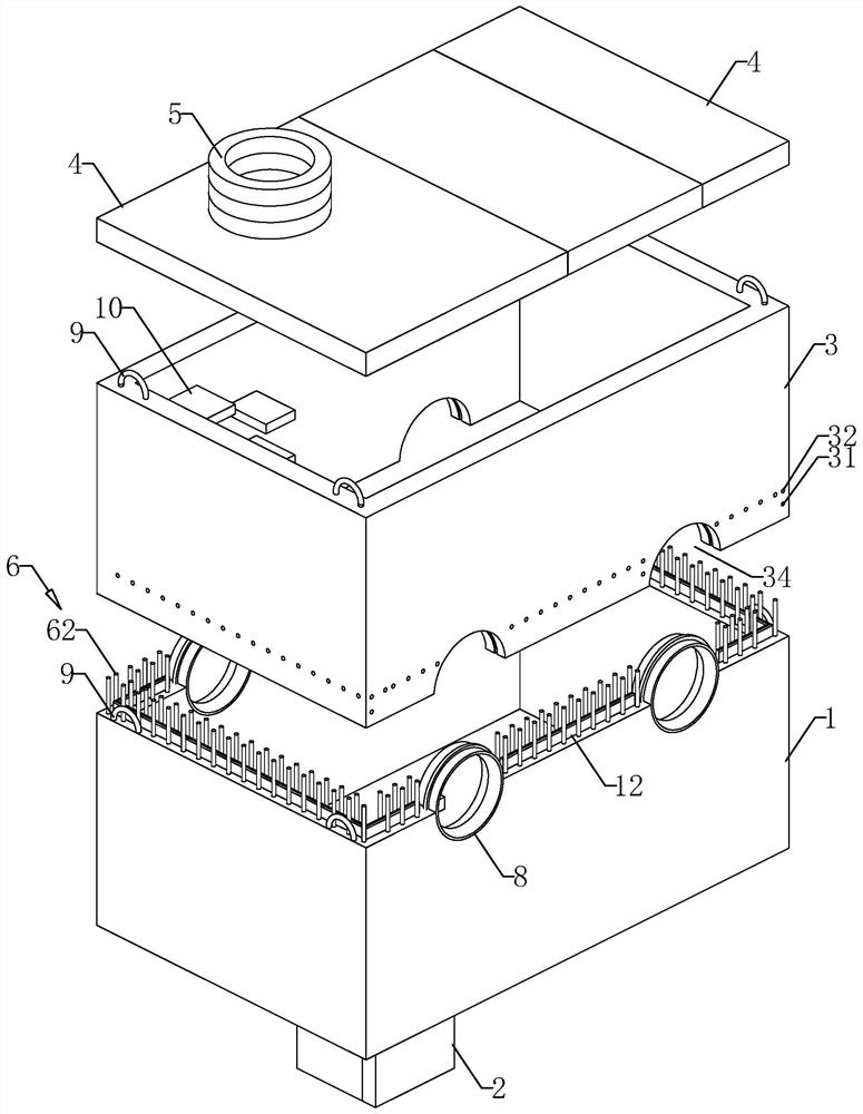 Split type municipal well and construction method thereof