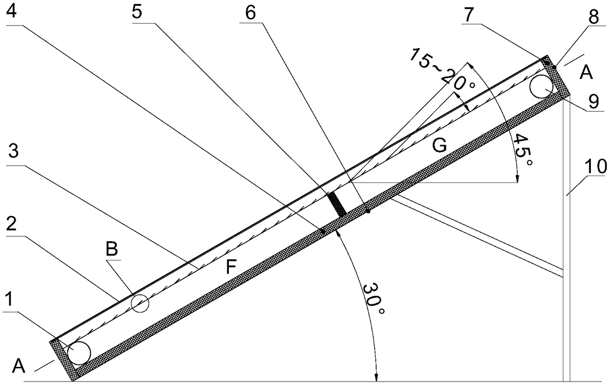 Solar air heat collector with plate cores with arc-shaped openings